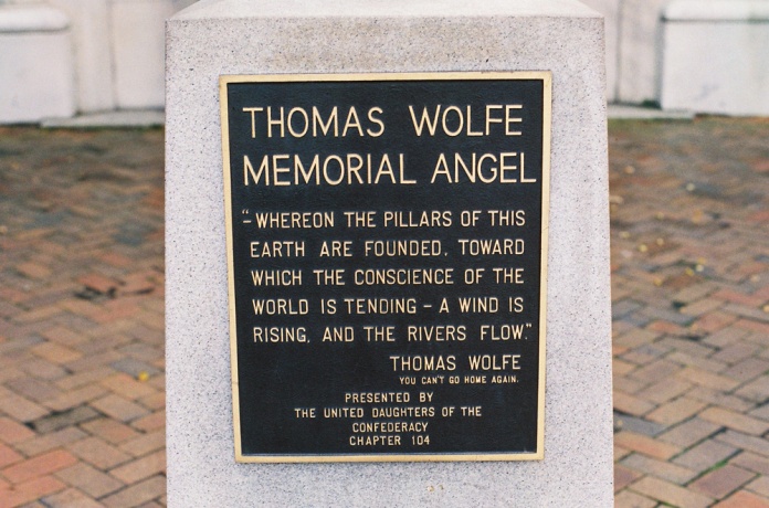 Thomas Wolfe Memorial Angel Quote (Photo by Francis DiClemente)